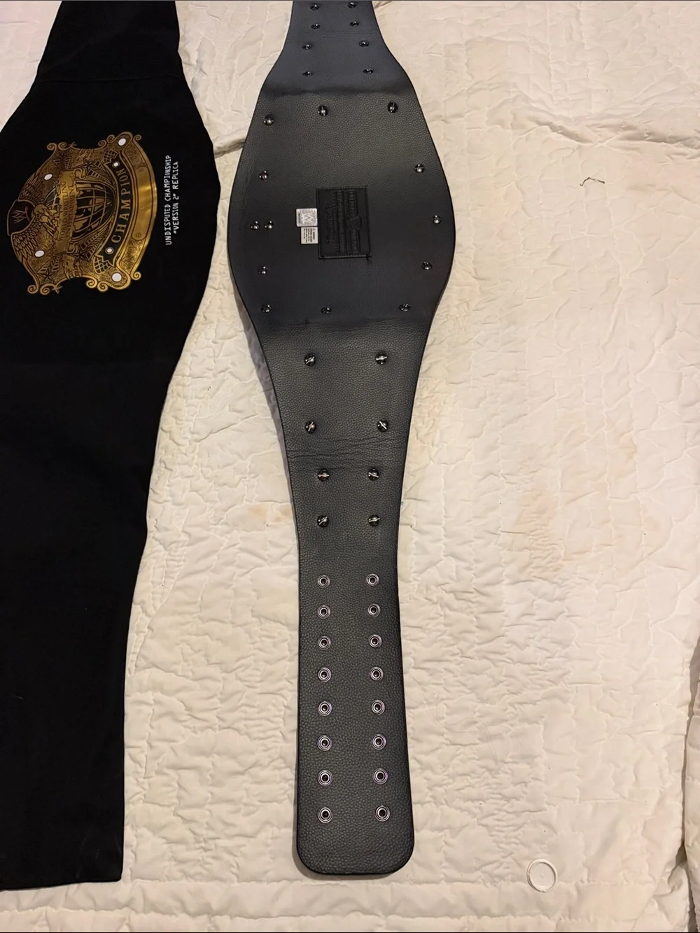 Champion Black and Gold Wrestling Championship Belt